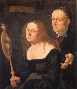 Lucas Furtenagel The painter Hans Burgkmair and his wife Anna,nee Allerlai Sweden oil painting artist